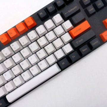PBT кейкапы для клавиатуры black orange