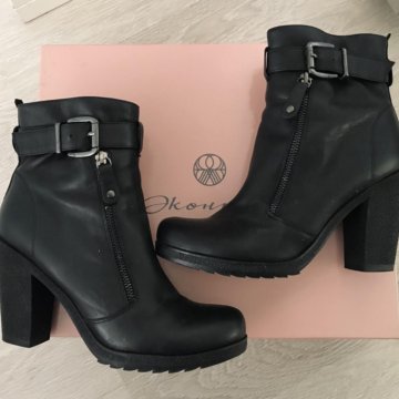 Ботильоны зима Riarosa Эконика натур кожа мех