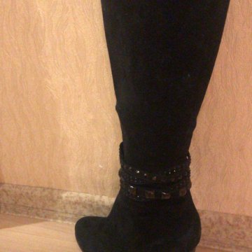 Сапоги зима натуральная замша