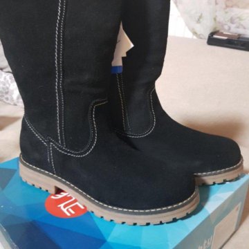 Сапоги натуральный замш ,38р. НОВЫЕ