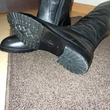 Сапоги женские кожаные