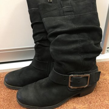 Сапоги женские нубук