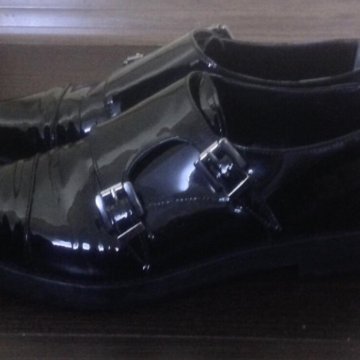 Ботинки женские кожаные лакированые