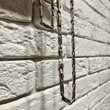 Серебряная цепь Якорь 2+1
