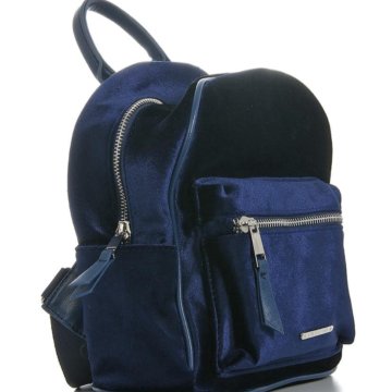 Рюкзак синий бархат