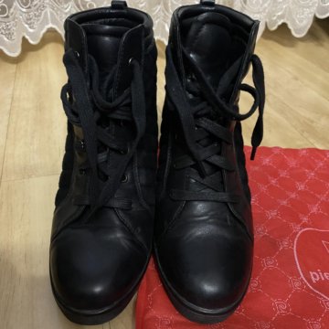 Кожаные ботинки осень натуралка