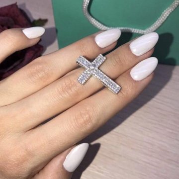 Крестик серебро Новый