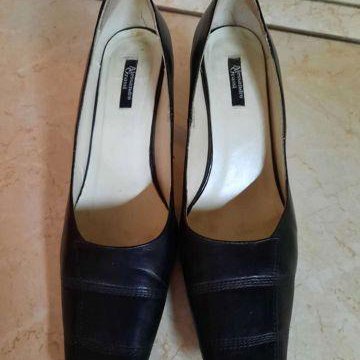 Ретро туфли из натуральной кожи