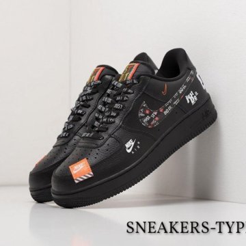 Кроссовки Nike Air Force 1 Just Do It Black 36-45