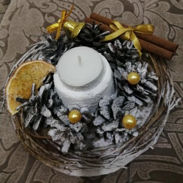 Подсвечник новогодний