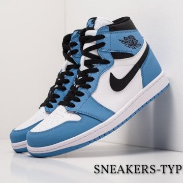 Кроссовки Nike Air Jordan 1 University Blue 36-45