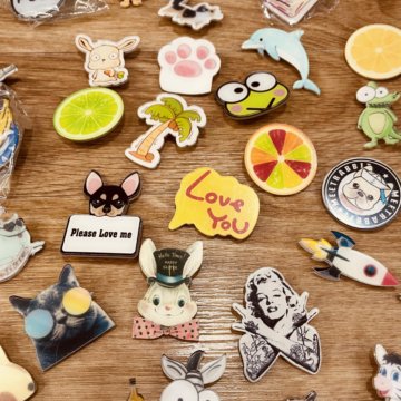 Пластиковые броши