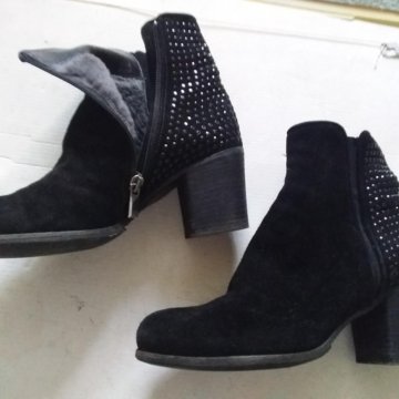 Сапожки натур.замша и мех