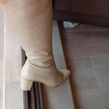 Сапоги женские, натуральный мех