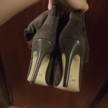 Сапоги женские кожаные