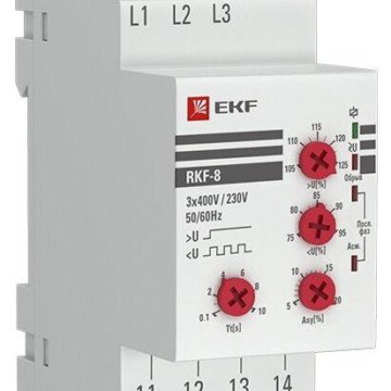 Реле контроля фаз ekf. Реле контроля фаз RKF-11m EKF proxima. Реле контроля фаз ЭКФ РКФ-11. Фотореле с выносным датчиком din-1 (фр) 2-100лк 25а (3000вт) EKF.