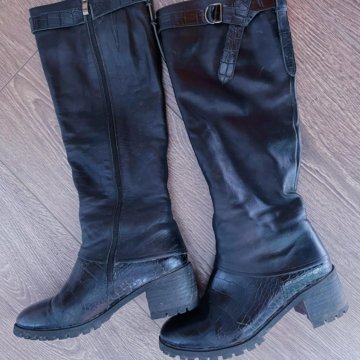 Сапоги евро-зима нат кожа