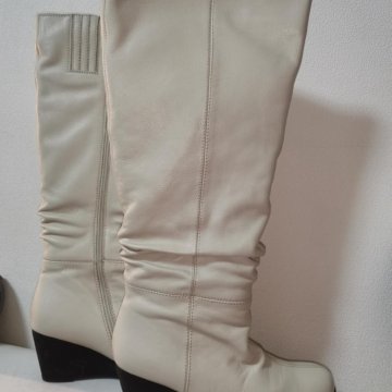 Сапоги кожа евро зима