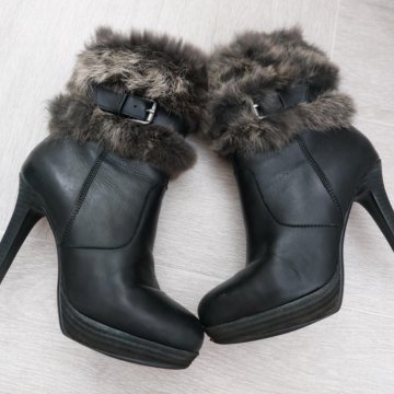 Сапожки с кроличьим мехом, р.36