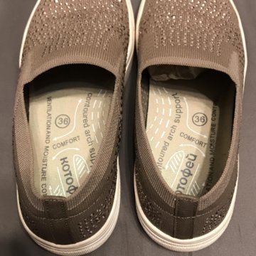 Слипоны женские 36 размер б/у, состояние хорошее