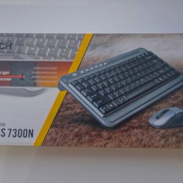 Компьютерная клавиатура и мышь A4Tech 7300N