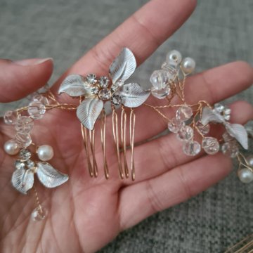 Заколка для невесты. Праздничная