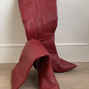 Сапоги из экокожи