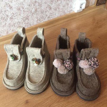 Обувь из овечьей шерсти