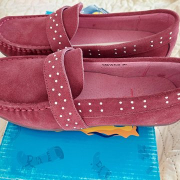 Мокасины новые кожа