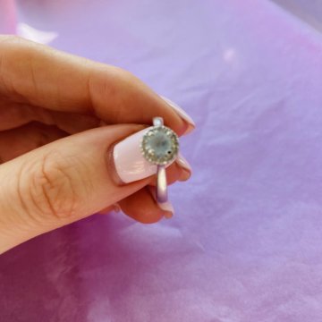 Кольцо с Топазом серебро