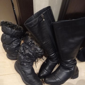 Сапоги 38р, две пары