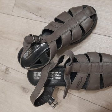 Бассоножки кожанные