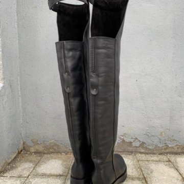 Сапоги кожаные