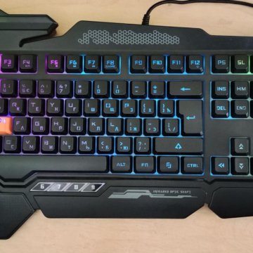 Игровая клавиатура A4Tech Bloody B314+мышь+коврик