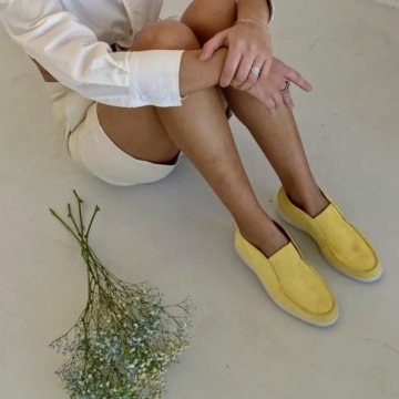 Лоферы классика из натуральной замши