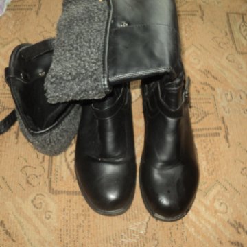 сапоги с отворотами