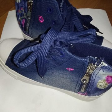 Кеды джинсовые новые