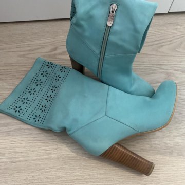 Сапоги ботильоны из натуральной кожи