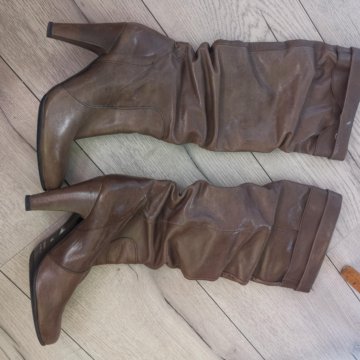 Сапоги, кожа, 38