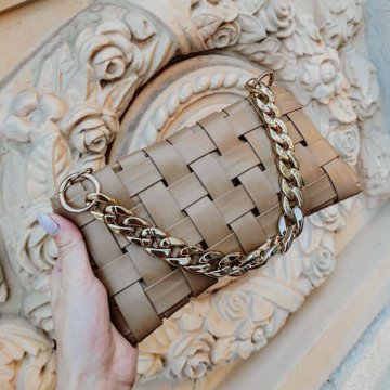 Сумочка новая плетенная сумка клатч