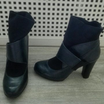 Ботинки туфли женские р.38 синие весна лето осень