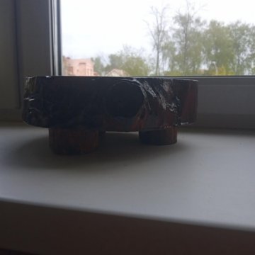 Кашпо для цветов из спила березы.