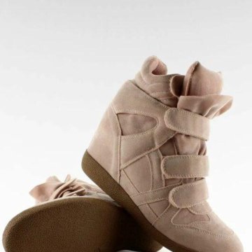 Кеды сникерсы бежевые замшевые