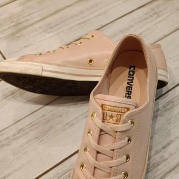 Пудровые кеды, кроссовки Converse 38р