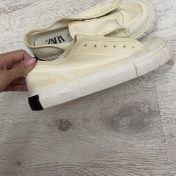 Кеды Zara джинсовые под кастомизацию