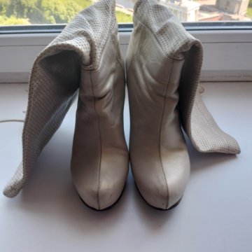 Сапоги летние кожа натуральная 36,5