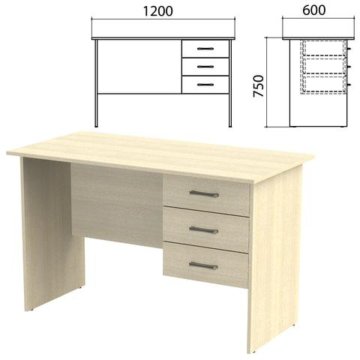 Стол письменный канц 1200х600х750 мм