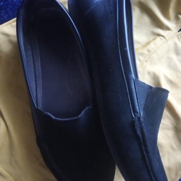 Мокасины замша