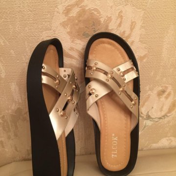 Босоножки, шлепки, сабо 37-37,5 р., новые
