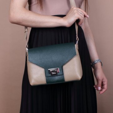 Женская сумка через плечо из натуральной кожи A011